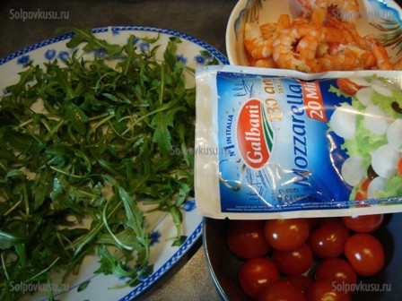 Салат с креветками, рецепт с фото