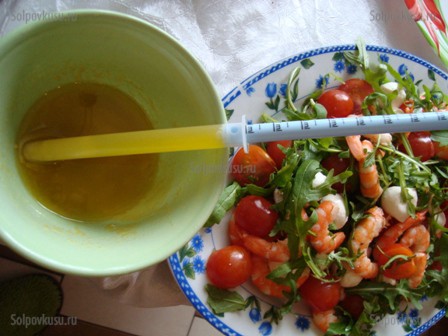 Салат с креветками, рецепт с фото