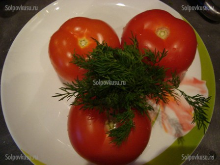 Салат из помидоров и лука