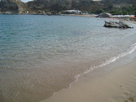 Пляжи острова Родос -  пляж Стегна