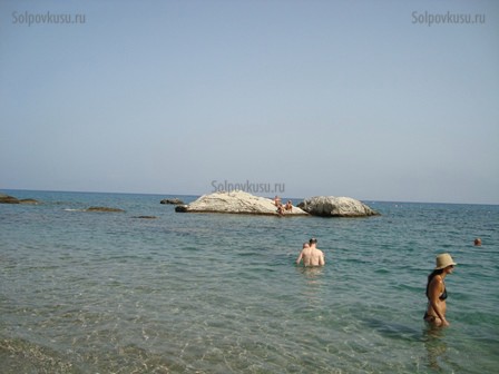 Пляжи острова Родос -  пляж Стегна
